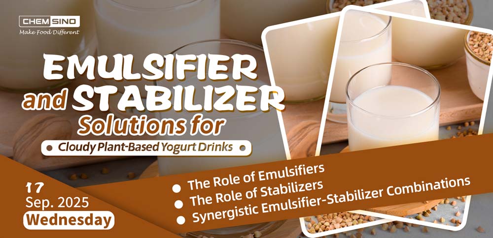 Emulsifier and Stabilizer Solutions for Cloudy Plant-Based Yogurt Drinks